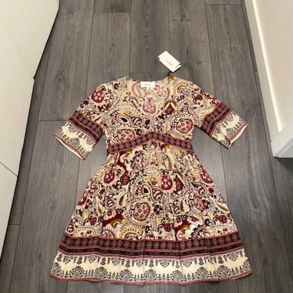 Ba&sh Zelda Paisley Mini Dress Size XS NWT - Picture 3 of 9